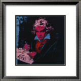 Beethoven, c.1987 (red face) Plakater af Andy Warhol