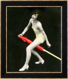 Fourth of July Rocket Girl, c.1925 Gerahmter Giclée-Druck