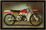 Bultaco Pursang MK4 Motorcycle Lámina giclée enmarcada