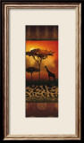 Giraffe at Sunset Art par Nicola Rabbett