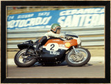 Aermacchi GP Motorcycle Lámina giclée enmarcada por Giovanni Perrone