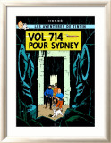 Vol 714 pour Sydney, c.1968 Affiches par Hergé (Georges Rémi) 