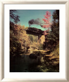 Tren n.º 201, hacia el este sobre el puente 52 en Abingdon Branch, Virginia Arte por O. Winston Link