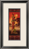 Masai Lady at Sunset Poster par Nicola Rabbett