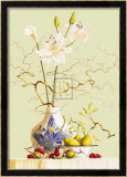Nature morte aux vase chinois et fleurs Posters par R. Verkerk