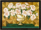 Fleurs blanches Affiche par Yuriko Takata