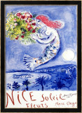 Nice, Soleil, Fleurs Estampe encadrée