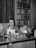 Harold Lloyd Sitting at His Desk Lámina fotográfica de primera calidad por Rex Hardy Jr.