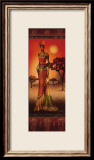 Masai Lady at Sunset Poster par Nicola Rabbett