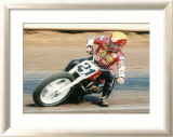 Flat Track Framed Giclee Print by Dan Mahoney