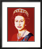 Reigning Queens: Queen Elizabeth II of the United Kingdom, c.1985 (Light Outline) Kunstdrucke von Andy Warhol