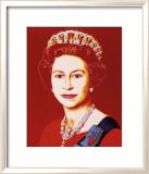 Reigning Queens: Queen Elizabeth II of the United Kingdom, c.1985 (Light Outline) Art par Andy Warhol
