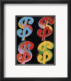 Four Dollar Signs, c.1982 (blue, red, orange, yellow) Plakaty autor Andy Warhol Four Dollar Signs, c.1982 (blue, red, orange, yellow) Plakaty autor Andy Warhol