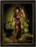 Opium Den Sailor Girl Framed Giclee Print by Richie Fahey