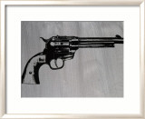 Gun, c.1981 (black on gray) Sztuka autor Andy Warhol Gun, c.1981 (black on gray) Sztuka autor Andy Warhol