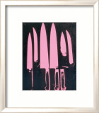 Knives, c. 1981-82 (pink and black) Affiches par Andy Warhol