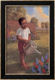 Child with Watering Can Poster by Tim Ashkar