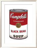 Campbell's Soup I: Black Bean, c.1968 Affiche par Andy Warhol