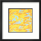 Camouflage, c.1987 (orange, yellow, blue) Posters af Andy Warhol