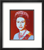 Reigning Queens: Queen Elizabeth II of the United Kingdom, c.1985 (blue face) Affiches par Andy Warhol