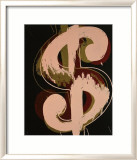 Dollar Sign, c.1982 (beige and red) Affiches par Andy Warhol