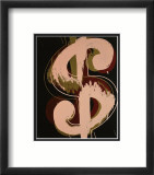 Dollar Sign, c.1982 (beige and red) Poster von Andy Warhol