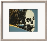 Skull, c.1976 (yellow on teal) Konst av Andy Warhol Skull, c.1976 (yellow on teal) Konst av Andy Warhol