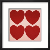 Hearts, c.1979-84 Poster von Andy Warhol