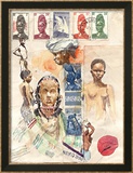 Femmes africaines Affiches par Marc Lacaze