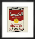 Campbell's Soup Can, c.1962 (Old Fashioned Tomato Rice) Láminas por Andy Warhol