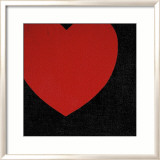 Heart, c.1979 (Red on Black) Affiche par Andy Warhol