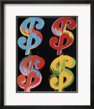 Four Dollar Signs, c.1982 (blue, red, orange, yellow) Plakaty autor Andy Warhol Four Dollar Signs, c.1982 (blue, red, orange, yellow) Plakaty autor Andy Warhol