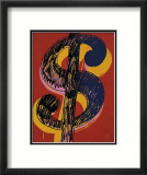 Dollar Sign, c.1981 (black and yellow on red) Poster af Andy Warhol Dollar Sign, c.1981 (black and yellow on red) Poster af Andy Warhol