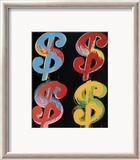 Four Dollar Signs, c.1982 (blue, red, orange, yellow) Plakater af Andy Warhol Four Dollar Signs, c.1982 (blue, red, orange, yellow) Plakater af Andy Warhol