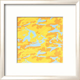 Camouflage, c.1987 (orange, yellow, blue) Affischer av Andy Warhol Camouflage, c.1987 (orange, yellow, blue) Affischer av Andy Warhol
