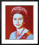 Reigning Queens: Queen Elizabeth II of the United Kingdom, c.1985 (blue face) Kunstdrucke von Andy Warhol