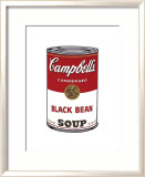 Campbell's Soup I: Black Bean, c.1968 Affiches par Andy Warhol