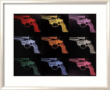 Gun, c.1982 (many/rainbow) Art by Andy Warhol