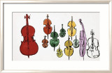 Eleven String Instruments, c.1957 Prints by Andy Warhol