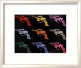 Gun, c.1982 (many/rainbow) Plakater af Andy Warhol Gun, c.1982 (many/rainbow) Plakater af Andy Warhol