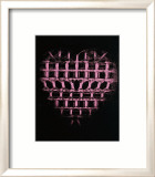 Heart, c.1979-84 (Pink, Patterned on Black) Affischer av Andy Warhol