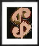 Dollar Sign, c.1982 (beige and red) Kunstdrucke von Andy Warhol