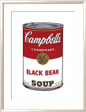 Campbell's Soup I: Black Bean, c.1968 Láminas por Andy Warhol Campbell's Soup I: Black Bean, c.1968 Láminas por Andy Warhol