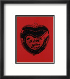 Heart, c.1984 (I Love You) Kunstdrucke von Andy Warhol