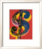 Dollar Sign, c.1981 (black and yellow on red) Posters af Andy Warhol Dollar Sign, c.1981 (black and yellow on red) Posters af Andy Warhol