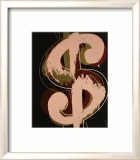Dollar Sign, c.1982 (beige and red) Plakat af Andy Warhol Dollar Sign, c.1982 (beige and red) Plakat af Andy Warhol