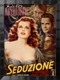 Rita Hayworth in Seduction Lámina giclée enmarcada