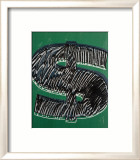 Dollar Sign, c.1981 (Black on Green) Art par Andy Warhol