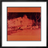 Five Deaths on Orange (Orange Disaster), c.1963 (orange car) Prints by Andy Warhol