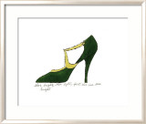 Shoe, c.1955 (Green and Yellow) Art by Andy Warhol
